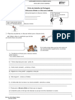 Ficha de Trabalho Discurso Direto e Indireto