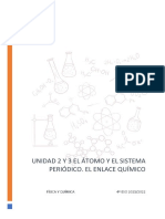 Unidad 2-3 El Átomo y El Sistema Periódico. El Enlace Químico 4º ESO 2021-2022