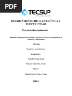 Proyecto Integrador Teleoperación Brazo Robot