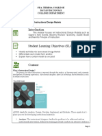 Week 5 Module - Instructional Design Models