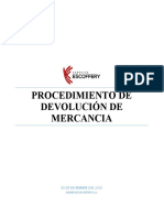 Procedimiento de Devoluciones