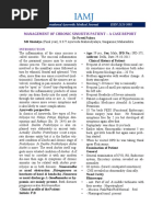 Management of Chronic Sinusitis Patient - A Case Report