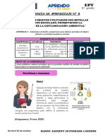 Experiencia de Aprendizaje #8: de Plástico Reciclado, Promoviendo La Reducción de La Contaminación Ambiental