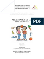 Alimentacion Del Adolescente