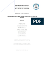 Trabajo de Investigación #7 Tipos de Fracturas