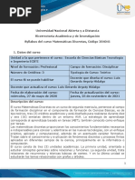 Syllabus Del Curso Matemáticas Discretas