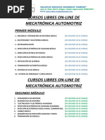 Cursos de Mecatrónica Automotriz 2021