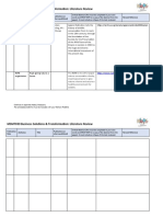 Literature Review Proforma