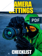 Camera Settings Checklist