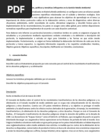 Informe Sobre Protocolos Convenios y Temáticas Influyentes en La Gestión Medio Ambiental. Pedro Juan Pelaez