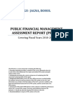 Public Financial Management Assessment Report (Pfm-Ar) : Lgu-Jagna, Bohol