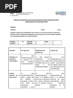 Rúbrica de Evaluación OBRA OPSIS