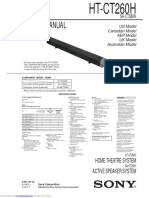 Service Manual: Home Theatre System Active Speaker System