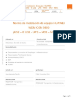 OSP - WDM OSN 9800 (U32 - E U32 - UPS - M05 - M12 - M24) - DNF-NORM-35665 v4