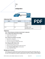 Lab 1.1 - 1.1.7 Lab - Basic Switch Configuration