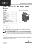 Fisher 2625, 2625SST, and 2625NS Volume Boosters: Scope of Manual