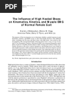 The Influence of High Heeled Shoes