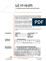 CLC 17-12-2ti: A Ti Stabilized 18Cr-11Ni-2Mo Austenitic Stainless Steel (316ti Grade)