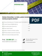 Oferta Sistem Fotovoltaic 4 KW