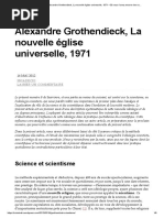 Alexandre Grothendieck, La Nouvelle Église Universelle, 1971 - Et Vous N'avez Encore Rien Vu