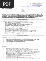 Latest Mandar T Resume