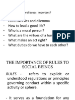 Rules To Dilemma and Only Human Beings Are ETHICAL