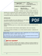 Guía #3 - Orden de Los Números Naturales