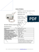 Ficha Tecnica Compresor Salter AIRE ELITE