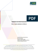 .Trabajo de Investigación Quimica Aplicada A La Mineria