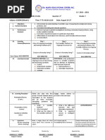 S.Y. 2021 - 2022 Teacher's Name: Norville Castillo Periña Quarter: 1 Grade: 7 Subject: SCIENCE/Week 1 Time: T-TH 10:20-12:20 Date: August 23-27