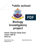 Biology Investigatory Project (Raman)