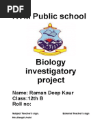 Biology Investigatory Project (Raman)