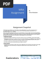 MRA Assignment: by Chitra Mukadam