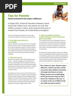 Tips For Parents Student Success