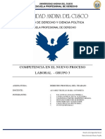 Monografia de Procesal Laboral - Competencia