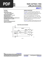 Small, Low Power, 3-Axis 200 G Accelerometer: ADXL377