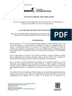 Resolución 509 Del 20 de Abril de 2021