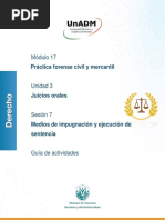 Módulo 17: Práctica Forense Civil y Mercantil