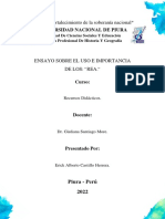 Ensayo Sobre El Uso e Importancia de Los Recursos Educativos Abiertos