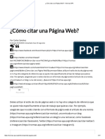 ¿Cómo Citar Una Página Web - Normas APA