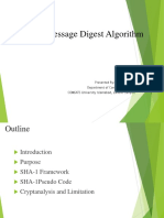 SHA-1 Message Digest Algorithm