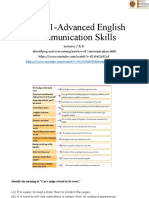 PEL201-Advanced English Communication Skills: Lectures 7 & 8-Identifying and Overcoming Barriers of Communication Skills