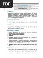 Procedimiento - Regimen - Disciplinario - Codigo - Del - Trabajo APROBADO