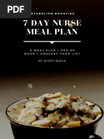 Free Meal Plan Ebook