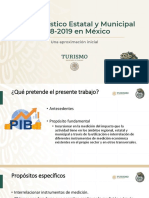 PIB Turístico Estatal y Municipal