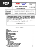 Project Standards and Specifications Hydrostatic Pressure Testing Rev Web