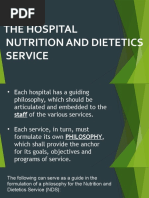 The Hospital Nutrition and Dietetics Service