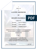 Acoustic Properties of Materials