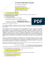 Cuestionario de Evaluación - Grado Séptimo