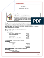 Chapter 3 SOURCES OF CAPITAL